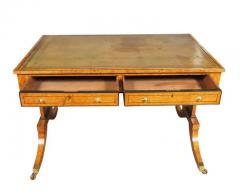 Regency Burr Elm and Ebonized Writing Table - 4141030