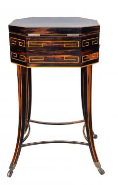 Regency Calamander Tea Caddy Table Or Teapoy - 4474396