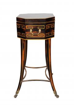 Regency Calamander Tea Caddy Table Or Teapoy - 4474397