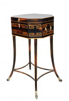 Regency Calamander Tea Caddy Table Or Teapoy - 4474415