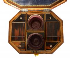 Regency Calamander Tea Caddy Table Or Teapoy - 4474421