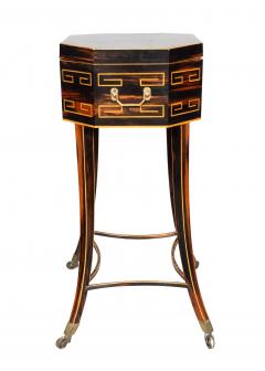 Regency Calamander Tea Caddy Table Or Teapoy - 4474426