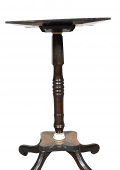 Regency Colonial Ebony And Parquetry Table - 4524381