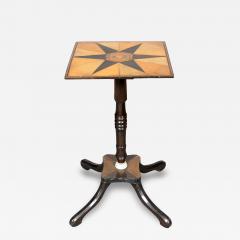 Regency Colonial Ebony And Parquetry Table - 4526945