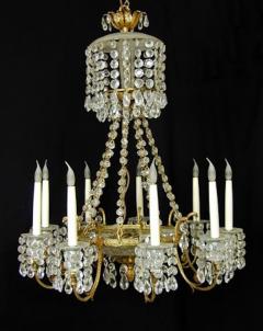 Regency Cut Glass Eight Light Chandelier c 1820 - 4739017