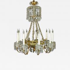 Regency Cut Glass Eight Light Chandelier c 1820 - 4739122
