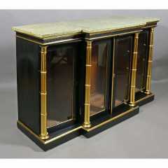 Regency Ebonized And Giltwood Credenza - 2535362