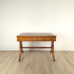 Regency English Leather Top Writing Table England circa 1830 - 4150964