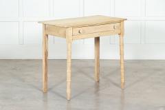 Regency English Stripped Pine Faux Bamboo Writing Table - 3158546