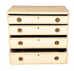 Regency Faux Bamboo Painted Pine Chest Of Drawers - 4643395