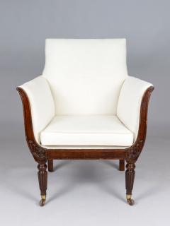 Regency Faux Rosewood Lyre Form Armchair - 4413900