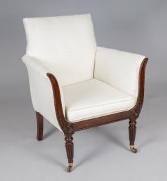 Regency Faux Rosewood Lyre Form Armchair - 4413901
