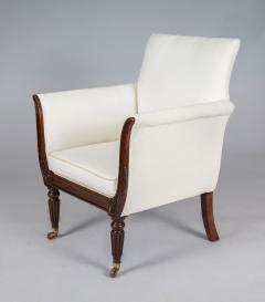 Regency Faux Rosewood Lyre Form Armchair - 4413912