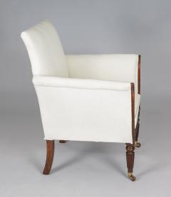Regency Faux Rosewood Lyre Form Armchair - 4413913