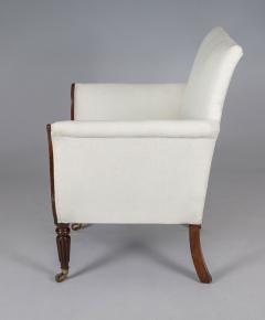 Regency Faux Rosewood Lyre Form Armchair - 4413914