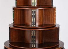 Regency Form Revolving Six Section Library Etagere with Faux Books - 4657079