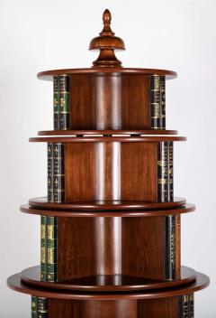 Regency Form Revolving Six Section Library Etagere with Faux Books - 4657080