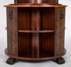 Regency Form Revolving Six Section Library Etagere with Faux Books - 4657082