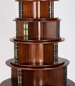 Regency Form Revolving Six Section Library Etagere with Faux Books - 4657086