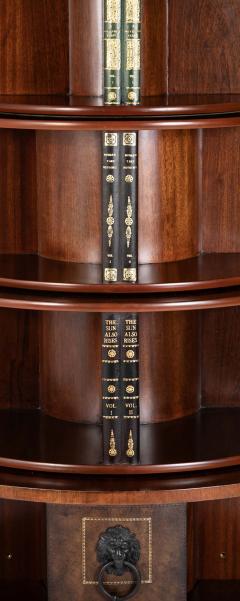 Regency Form Revolving Six Section Library Etagere with Faux Books - 4657089