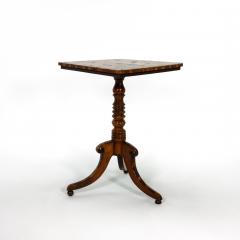 Regency Games Table with Chessboard Top and Oyster Veneer English circa 1830 - 4684282