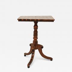Regency Games Table with Chessboard Top and Oyster Veneer English circa 1830 - 4684311
