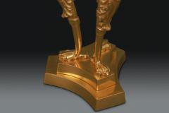 Regency Gilt Bronze Candlesticks Designed by Cheney of London - 4691053