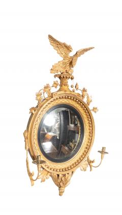 Regency Giltwood Convex Girandole Mirror - 4474224