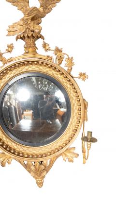 Regency Giltwood Convex Girandole Mirror - 4474244