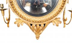 Regency Giltwood Convex Girandole Mirror - 4474249