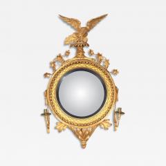 Regency Giltwood Convex Girandole Mirror - 4475614
