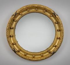 Regency Giltwood Convex Mirror Circa 1820 - 3678870