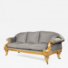 Regency Giltwood Three seater Sofa - 758186