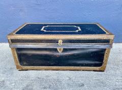 Regency Leather Clad Campaign Trunk - 3381211