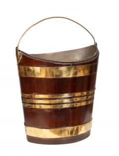 Regency Mahogany And Brass Bound Peat Bucket - 4139211