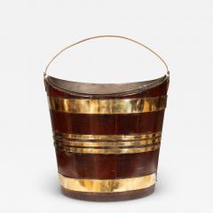 Regency Mahogany And Brass Bound Peat Bucket - 4189071