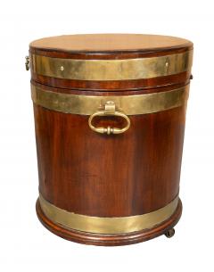 Regency Mahogany And Brass Bound Wine Cooler - 4336476