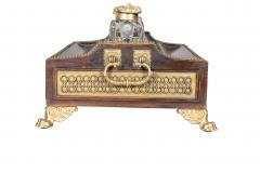 Regency Mahogany And Brass Inkstand - 4260879