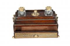 Regency Mahogany And Brass Inkstand - 4260966