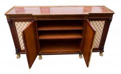 Regency Mahogany And Brass Inlaid Credenza From Westport House Ireland - 4336472