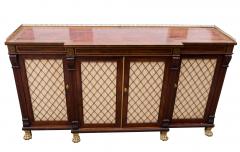 Regency Mahogany And Brass Inlaid Credenza From Westport House Ireland - 4336536