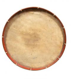 Regency Mahogany And Brass Studded Drum Now A Table - 4139065