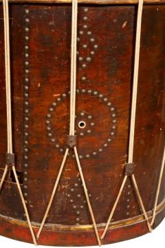 Regency Mahogany And Brass Studded Drum Now A Table - 4139078