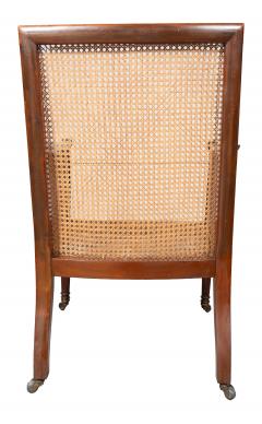 Regency Mahogany And Satinwood Caned Armchair - 4698478