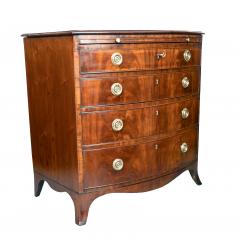 Regency Mahogany Bachelors Bowfront Chest Of Drawers - 4458918
