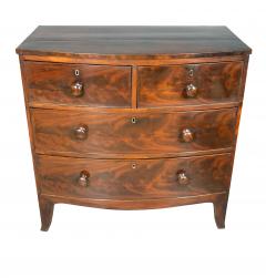 Regency Mahogany Bow Front Chest Of Drawers - 4555058