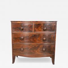Regency Mahogany Bow Front Chest Of Drawers - 4555325