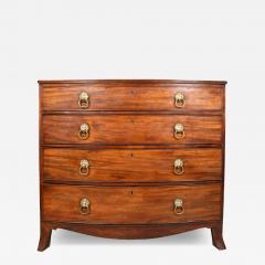 Regency Mahogany Bow front Chest Of Drawers - 4219050