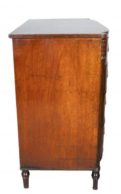 Regency Mahogany Bowfront Chest Of Drawers - 4643368