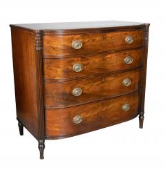 Regency Mahogany Bowfront Chest Of Drawers - 4643380